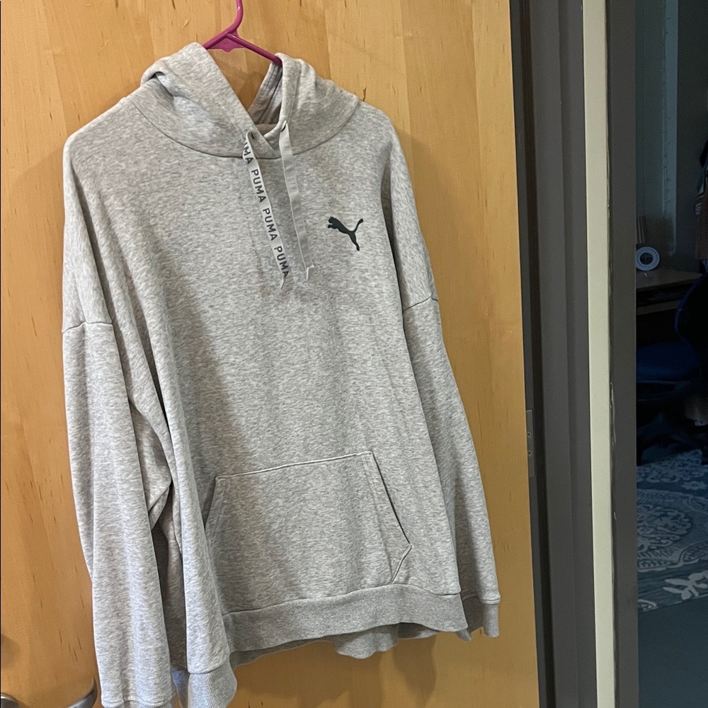 Puma Light Gray Women’s Pullover Hoodie